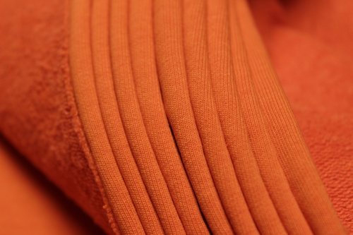 Футер 3-х нитка петля оранжевый фото 3