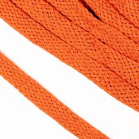 Шнурок оранжевый хлопковый 15 мм (на метраж)