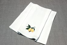 Полотенце вафельное с вышивкой "Лимоны", 70*50 см