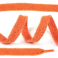 Шнурок оранжевый хлопковый 12-15 мм (с эглетами)