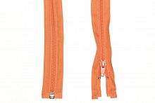 Молния спиральная, разъемная, однозамковая оранжевый, 65 см
