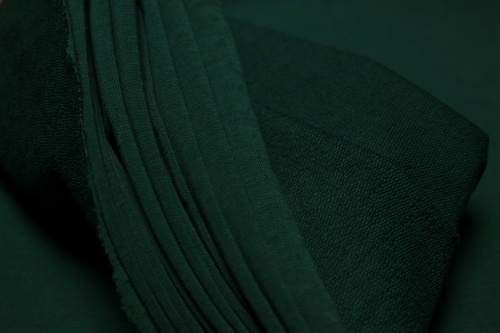 Футер с лайкрой 2-х нитка петля (95% хб) темно-зеленый артикул 01-1479 фото 3