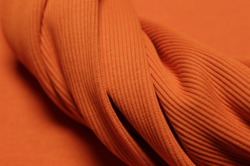 Футер 3-х нитка петля оранжевый фото 5