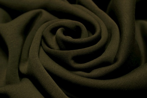 Футер 3-х нитка с начесом темный хаки опт