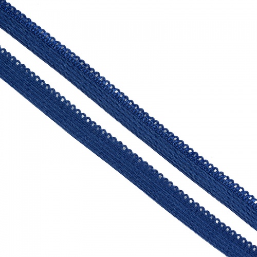 Резинка бельевая ажурная 10 мм синий артикул 02-0825