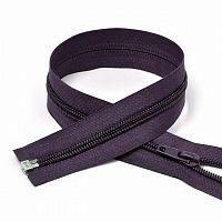 Молния спиральная, разъемная, однозамковая темно-фиолетовый, 65 см