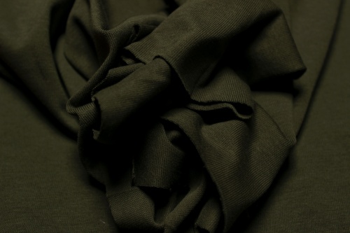 Кулирка хлопок темно-оливковый (плотная) артикул 01-1533 фото 2