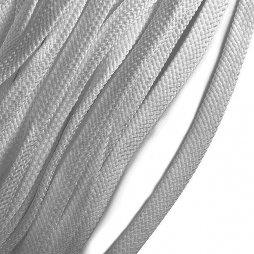 Шнурок серебристо-серый хлопковый 15 мм (на метраж) артикул 02-1022