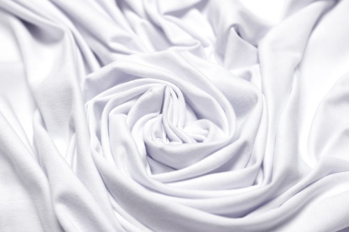 Кулирная гладь с лайкрой белый опт