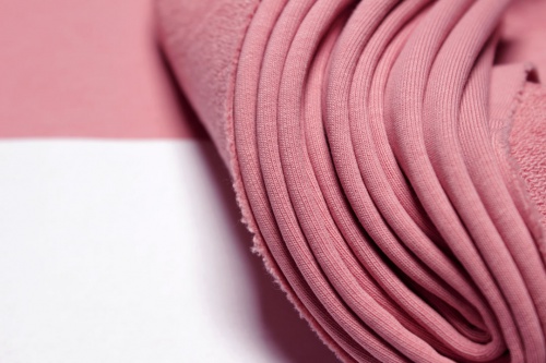 Футер 3-х нитка петля пыльный розовый фото 5
