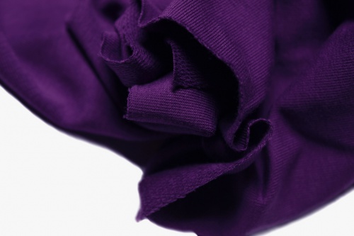 Футер с лайкрой 2-х нитка петля (93% хб) фиолетовый артикул 01-1907 фото 3