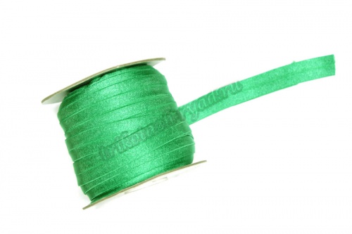 Тесьма эластичная окантовочная 14 мм зеленый