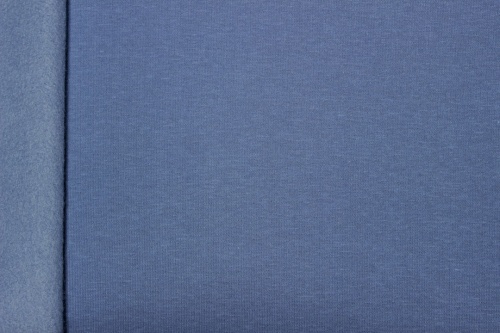 Футер 3-х нитка начес пыльный голубой артикул 01-1785 фото 6