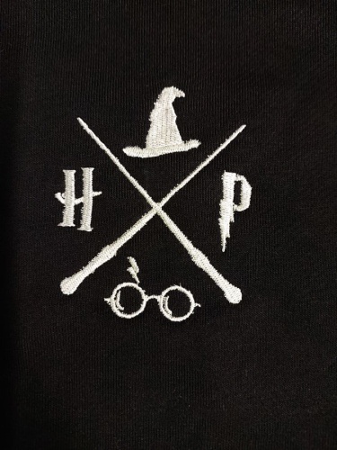"Гарри Поттер" на футере 3х нитка петля черный 70 см